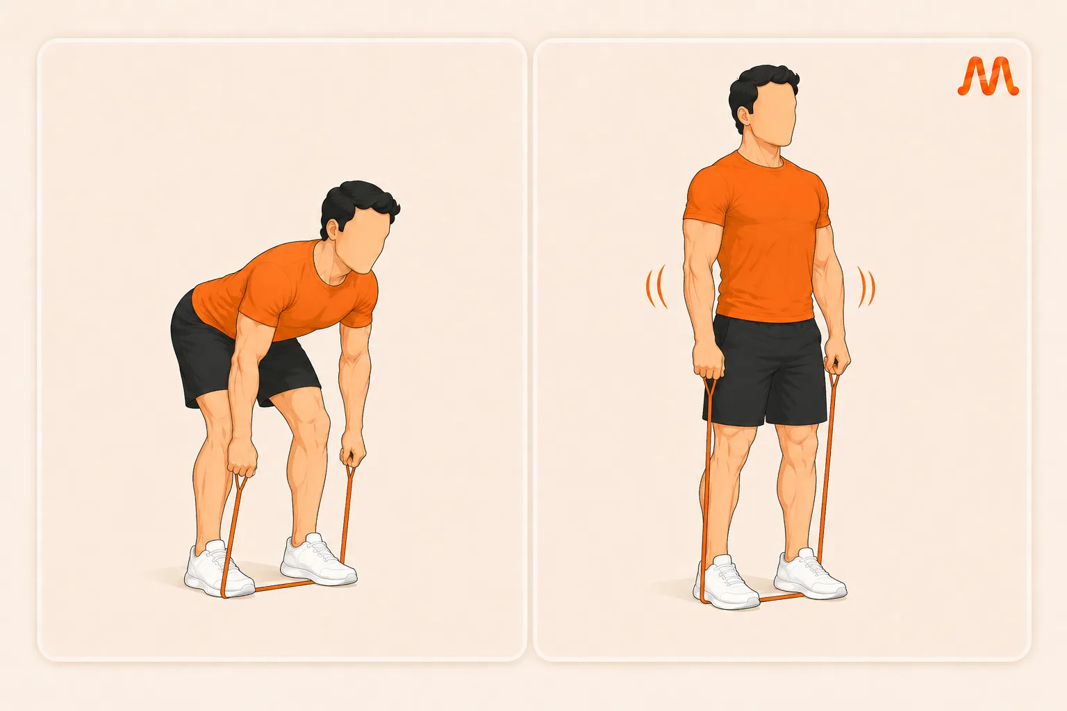 Band Deadlift exercise illustration