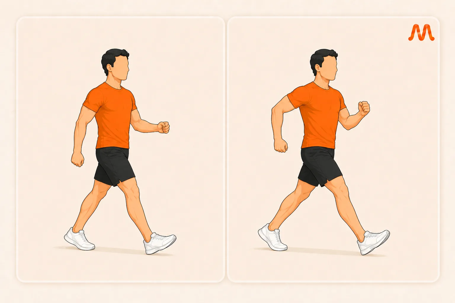 Brisk Walk / March Intervals exercise illustration