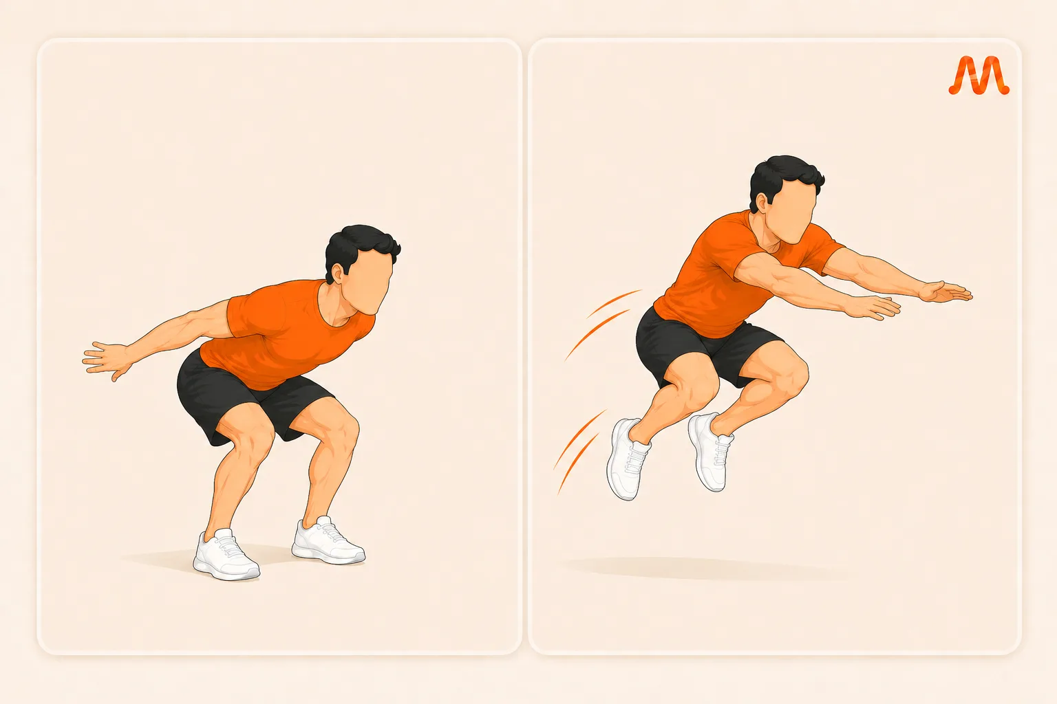 Broad Jump exercise illustration