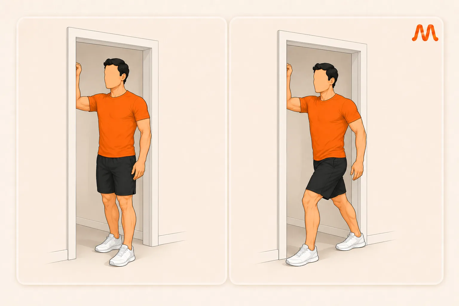 Doorway Chest Stretch exercise illustration