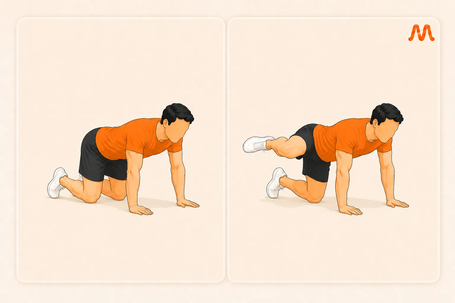 Fire Hydrant exercise illustration