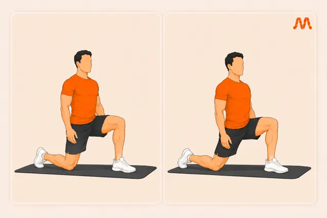 Half-Kneeling Hip Flexor Sequence exercise illustration