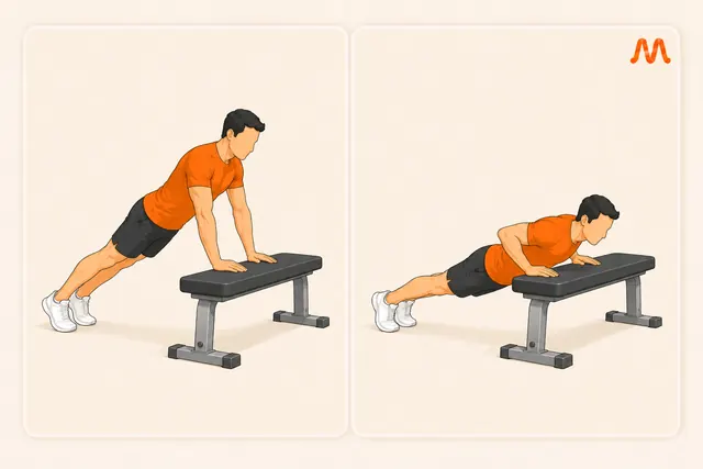 Incline Push-Up exercise illustration