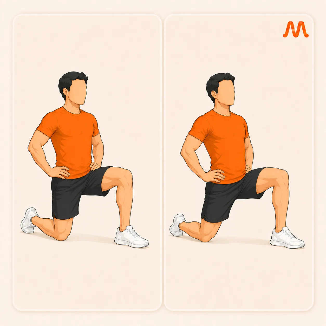 Kneeling Hip Flexor Stretch exercise illustration
