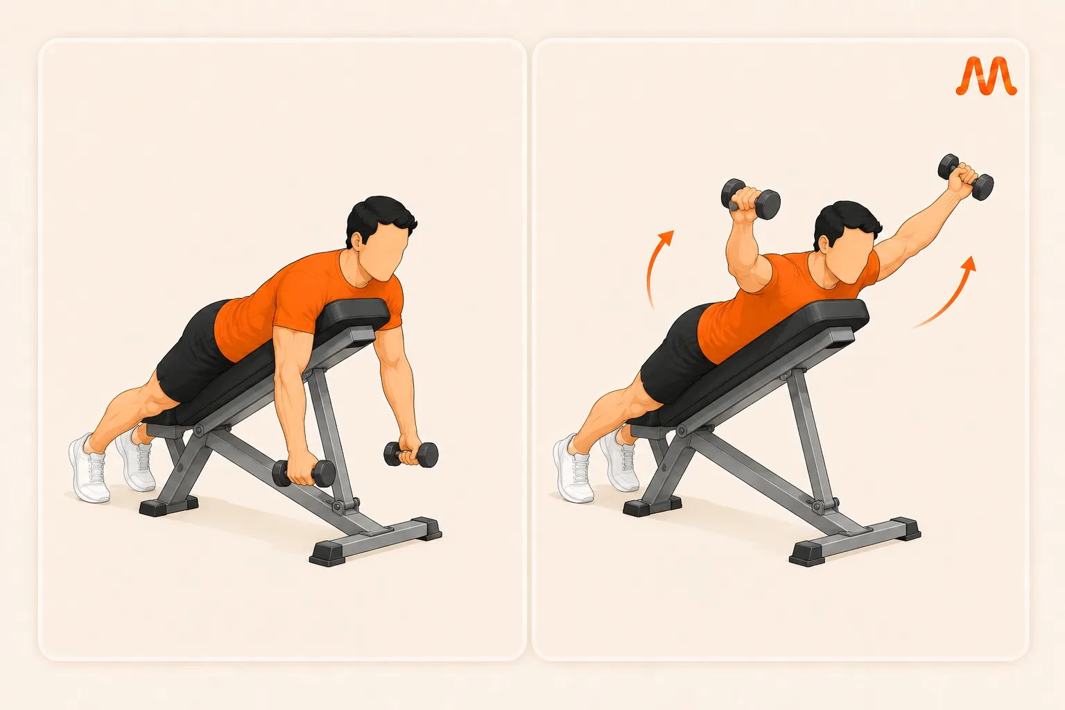 Prone Y Raise exercise illustration