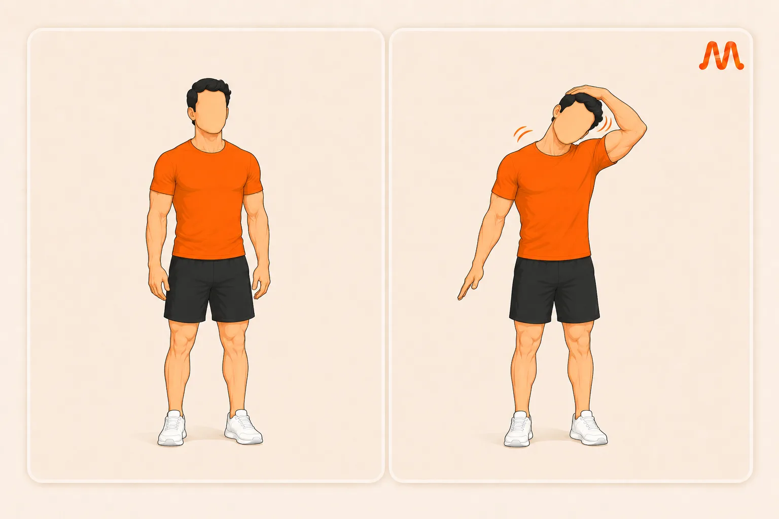 Upper Trap Stretch exercise illustration